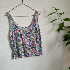 H&M floral crop tank